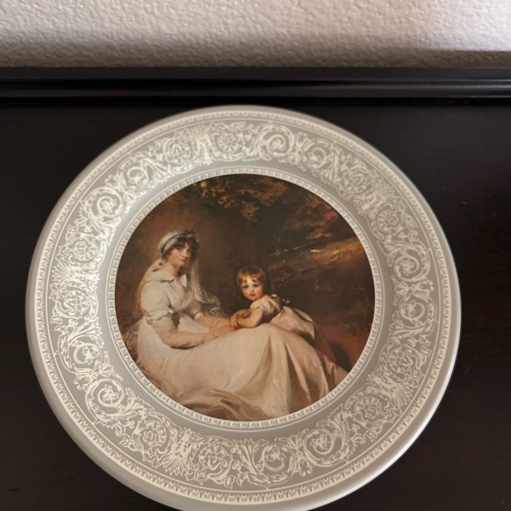 Vintage 1974 Ohio Art Lady Templeton Plate Sir Thomas Lawrence metal plate 10” - Picture 2 of 4